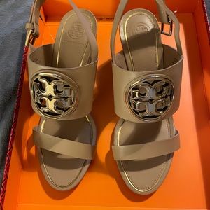 Tory Burch Metal Miller 65 mm Wedge